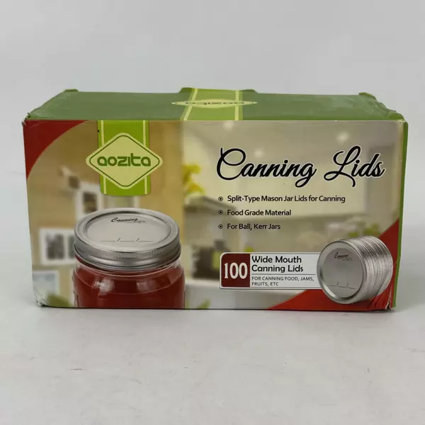 Lot of 46 Aozita Wide Mouth Canning Lids And 3 Pur Narrow Mouth Lids