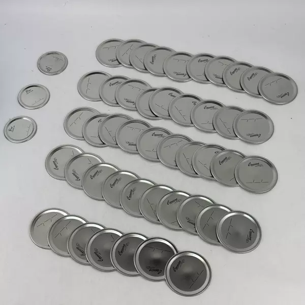 Lot of 46 Aozita Wide Mouth Canning Lids And 3 Pur Narrow Mouth Lids