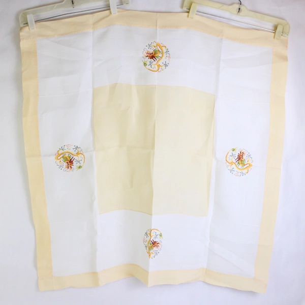 Chinese Dragon Cross Stitch Square Tablecloth 34.5" x 34.5"