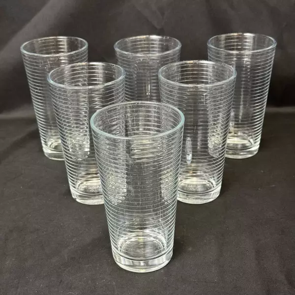 Lot of 6 Pasabahce Doro Cooler Glasses 6 inch