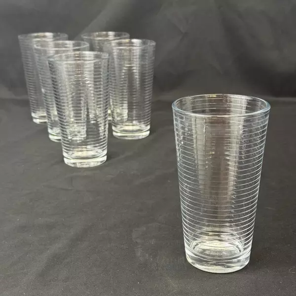 Lot of 6 Pasabahce Doro Cooler Glasses 6 inch