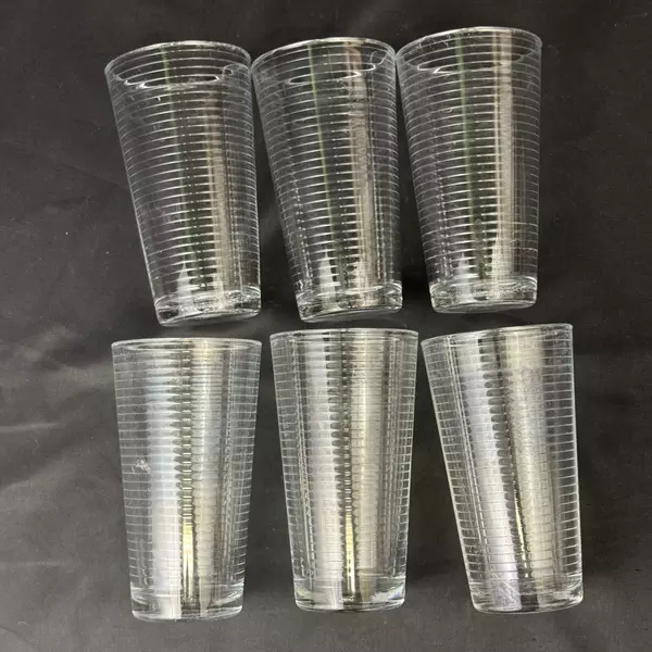Lot of 6 Pasabahce Doro Cooler Glasses 6 inch