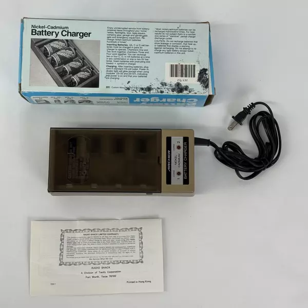 Archer Nickel Cadmium Battery Charger Compact Lightweight