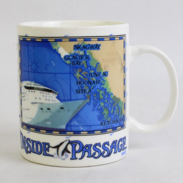 Tongass Trading Co. Alaska's Inside Passage The Last Frontier Ceramic Mug 4"