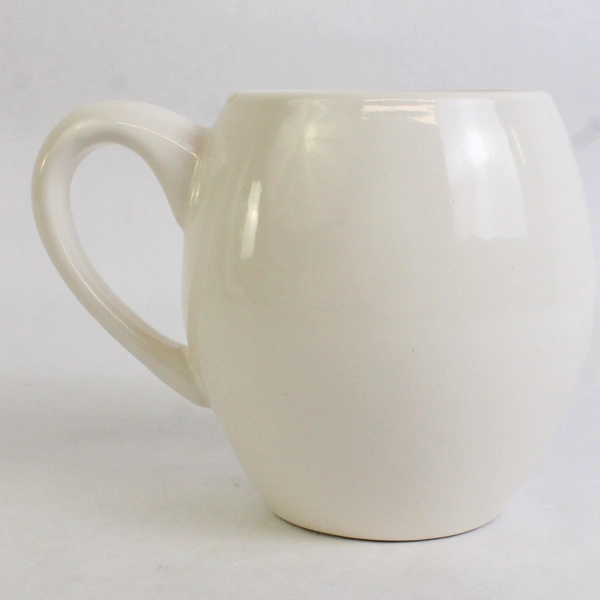 Rae Dunn Hello Fall Rabbit & Squirrel Mug Orange Interior 4.25" Tall