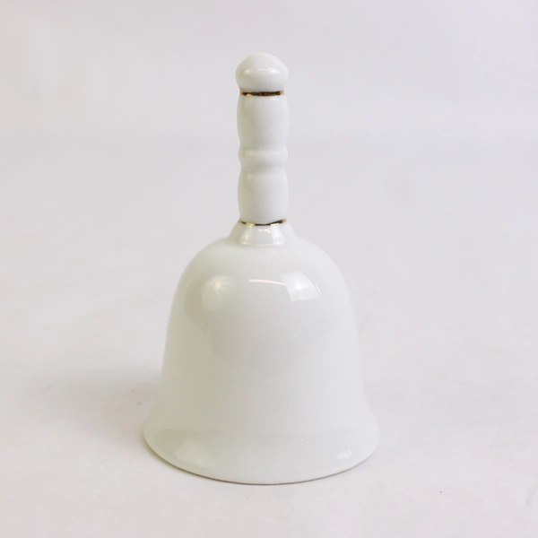 Unbranded Ceramic Bell W/ Jesus & Flowers Trinket Decor Easter 4" Tall