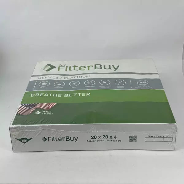 FilterBuy 20x20x4 Merv 13 Pleated Air Filter Replacement for HVAC AC Furnace NEW