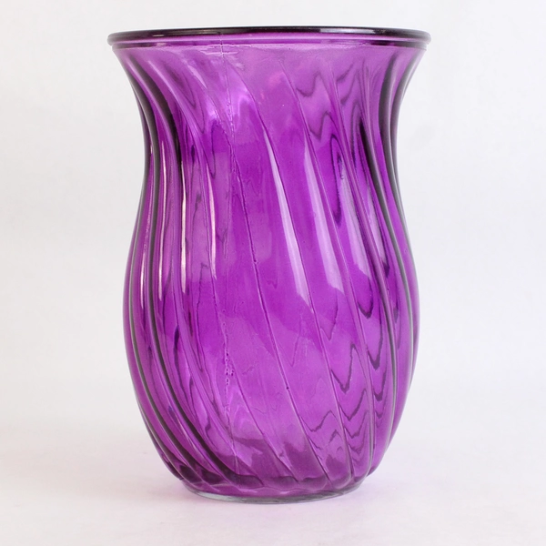 1-800-Flowers.com Solid Purple Color Vase 7.75" Tall 5.5" Diameter