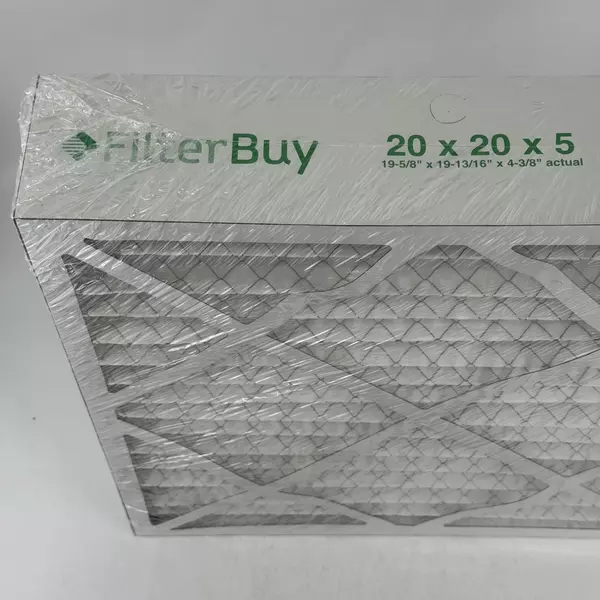 FilterBuy 20x20x5 MERV13 Pleated Air Filter 19-3/4" x 19-7/8" x 4-3/8" Actual