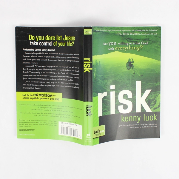 Risk Are You Willing to Trust God with Everything? by Kenny Luck 2006 PB 1st Ed
