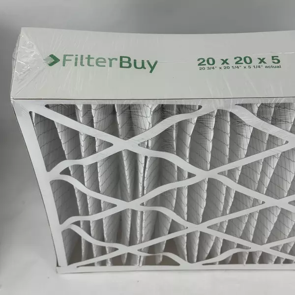 FilterBuy 21x21x5 Merv 13 Pleated Air Filter Replacement for HVAC AC Furnace NEW