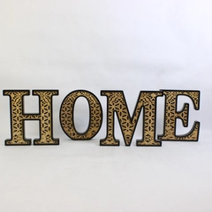 Demdaco Home Letters Black/Tan 9" x 8" Each Laser Cut Wood Wall Hanging Decor