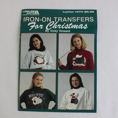 Iron-On Transfers for Christmas Booklet Leisure Arts Leaflet 1474 Vicky Howard