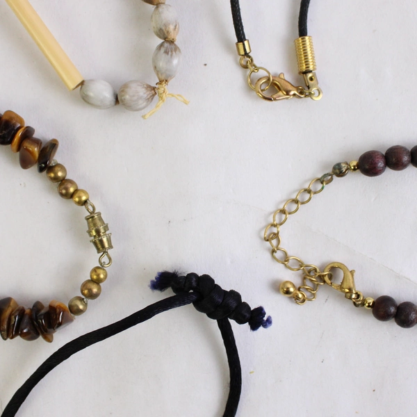 Lot of 5 Folksy Beaded and Pendant Necklaces Vintage Boho Jewelry Bundle