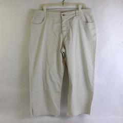 Merona Womens Solid White Denim Stretch Capri Jeans, Size 14 