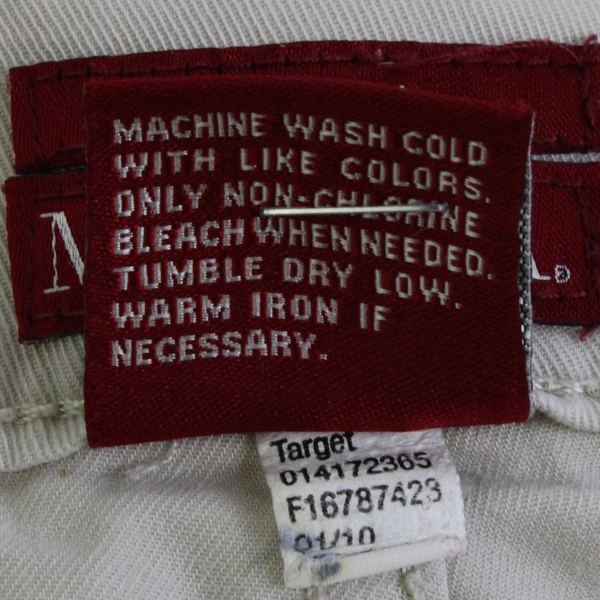 Merona Womens Solid White Denim Stretch Capri Jeans, Size 14 