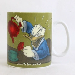 Disney Donald Duck 'Cranky To The Last Drop' Giant Ceramic Coffee Mug 5.25" Tall