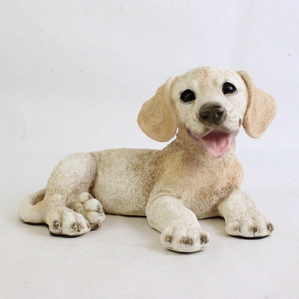 Castagna Yellow Labrador Retriever Puppy Statue/Figurine 1992 5.75" x 10" x 7"