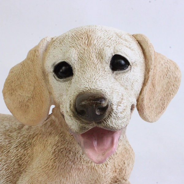 Castagna Yellow Labrador Retriever Puppy Statue/Figurine 1992 5.75" x 10" x 7"