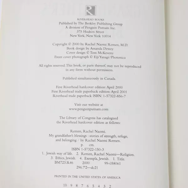 My Grandfather's Blessings by Rachel Naomi Remen