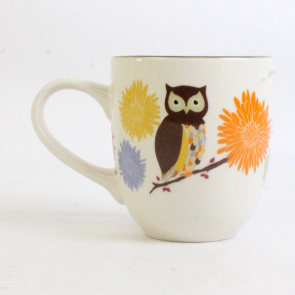 Ashley May The Hoot-N-Nanny Ceramic Mug Owl 2012 4" Tall