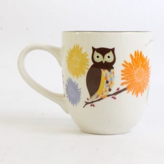 Ashley May The Hoot-N-Nanny Ceramic Mug Owl 2012 4" Tall
