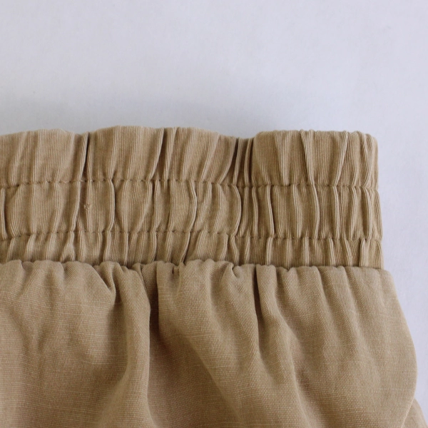 Melrose Womens Beige Button Up Skirt, Size 12 Long 