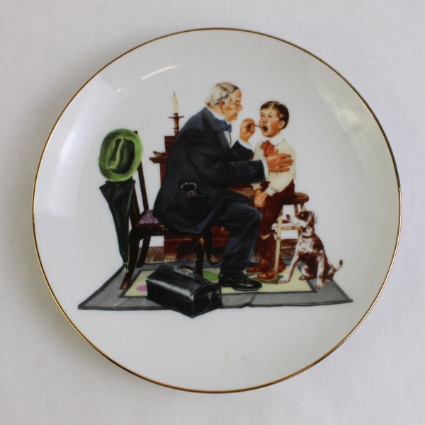 The Norman Rockwell Museum 'The Country Doctor' 1985 Decorative Plate 6.5"