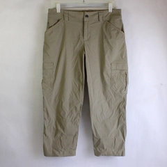 Duluth Trading Co Womens 'Dry on the Fly' Beige Bootcut Pants, Size 8