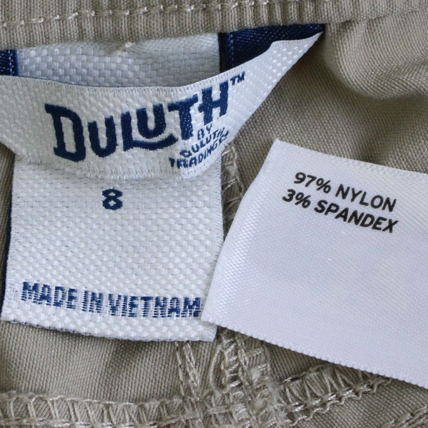 Duluth Trading Co Womens 'Dry on the Fly' Beige Bootcut Pants, Size 8