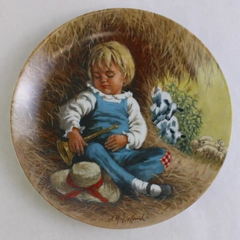 Reco Mother Goose Series 'Little Boy Blue' 1980 Decorative Plate 2nd Issue 8.5"