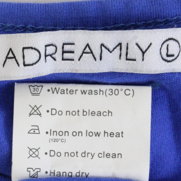 Adreamly Womens Blue Open Shoulder Blouse Top, Size L