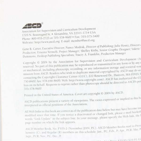 Getting Results with Curriculum Mapping Edited by Heidi Hayes Jacobs 2004 PB