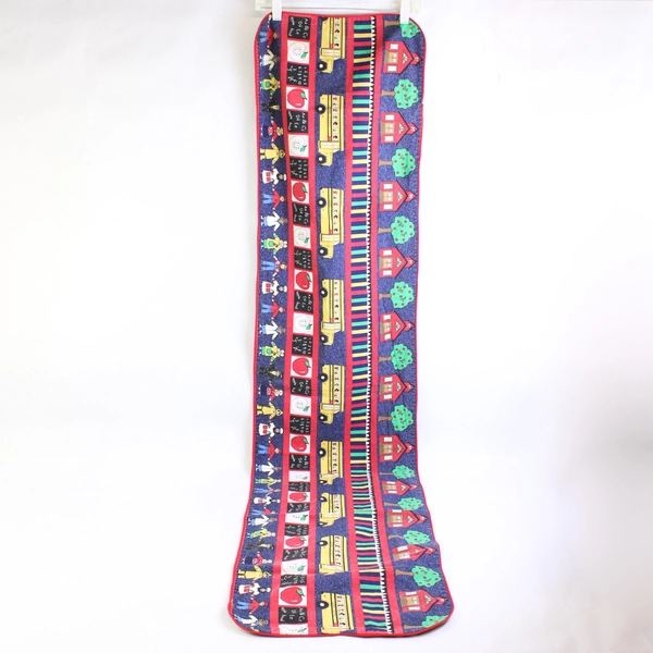 Lot of 1 Table Runner & 3 Placemats School Kids Theme Bright Colors