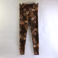 No Boundaries Size S/M Skull Print High Rise Leggings