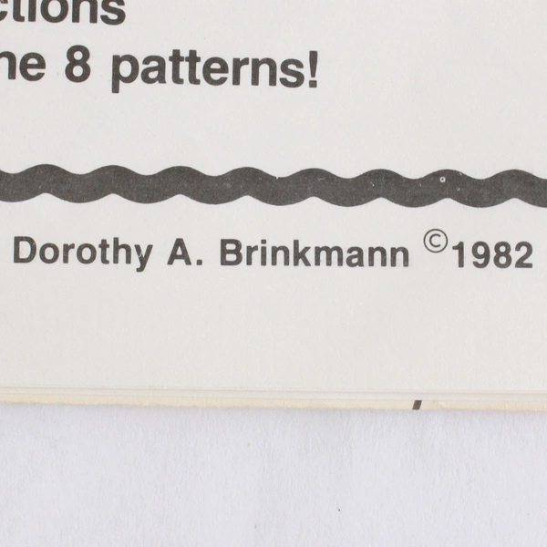 Vintage Folk Art Sewing Pattern Cats and Cows Dorothy Brinkmann 1982