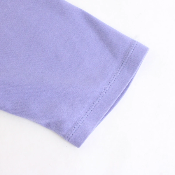 L.L. Bean Purple V Neck T-Shirt Size Medium 3/4 Sleeves