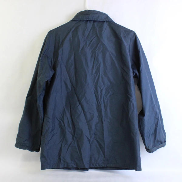 Vintage Montgomery Ward Navy Blue Nylon Button Up Rain Jacket