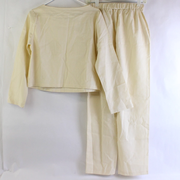 Unbranded 2-Piece Beige Pants and Shirt Set Size Medium