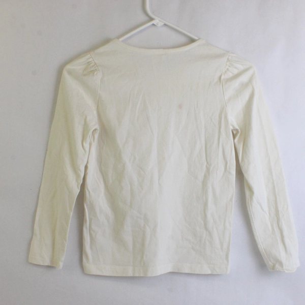 Gymboree Girls Cream White 'Sparkle So Bright' Long Sleeve Shirt, Size 10