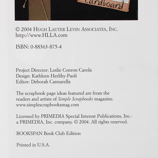 Simple Scrapbooks Ideas and Techniques With CD 2004 Hardcover