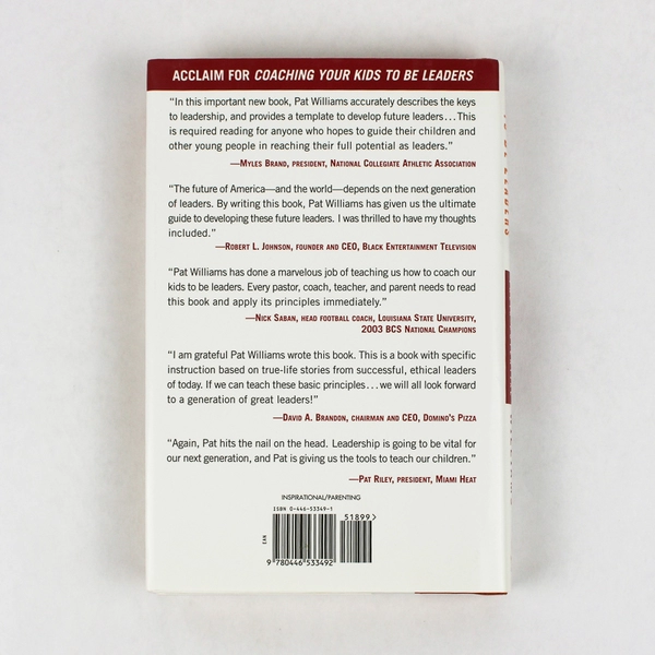 Coaching Your Kids to be Leaders by Pat Williams 2005 Hardcover DJ Signed 