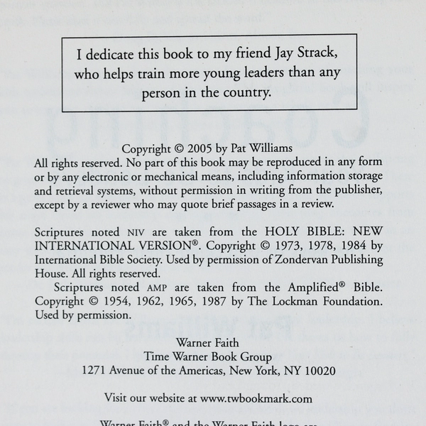 Coaching Your Kids to be Leaders by Pat Williams 2005 Hardcover DJ Signed 