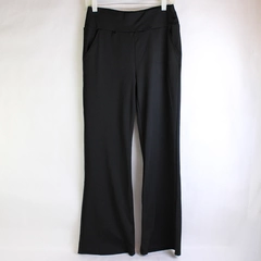 Unbranded Solid Black Color Straight Cut Joggers W/ Front Pockets Women's Size L