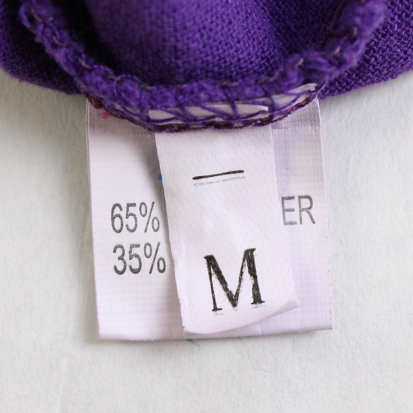 Unbranded Womens Purple Shortsleeve Shirt Dandelion Print Womens Size M