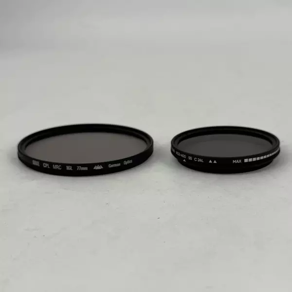 Lot of 2 Gobe Camera Filters ND2-400 55 C24L and CPL MRC 16L 77mm