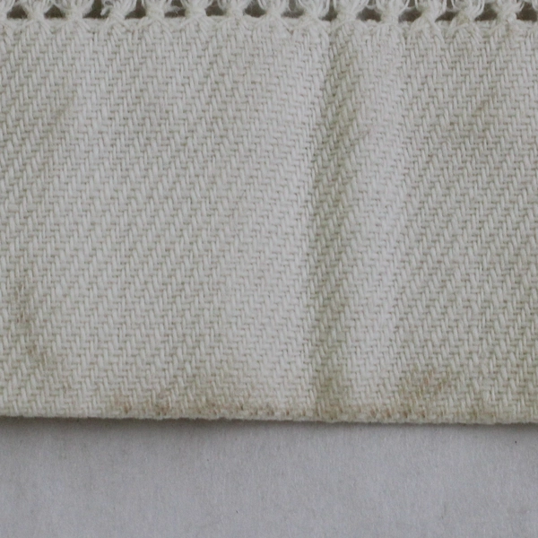 Vintage Embroidered Towel Alsatian German Proverb 21" x 44" Flawed