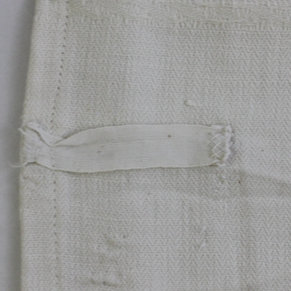 Vintage Embroidered Towel Alsatian German Proverb 21" x 44" Flawed