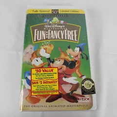 Masterpiece Fun and Fancy Free Walt Disney Vintage Classic Animation VHS