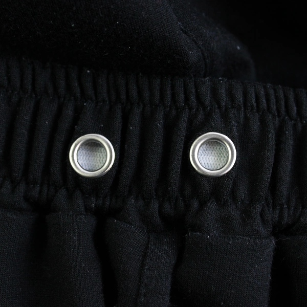 Unbranded Solid Black Color Sweatpants White Butterfly Pattern Womens Size Large